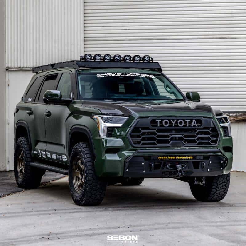 Seibon — Seibon 22-23 Toyota Tundra OE Style Carbon Fiber Hood - view 8
