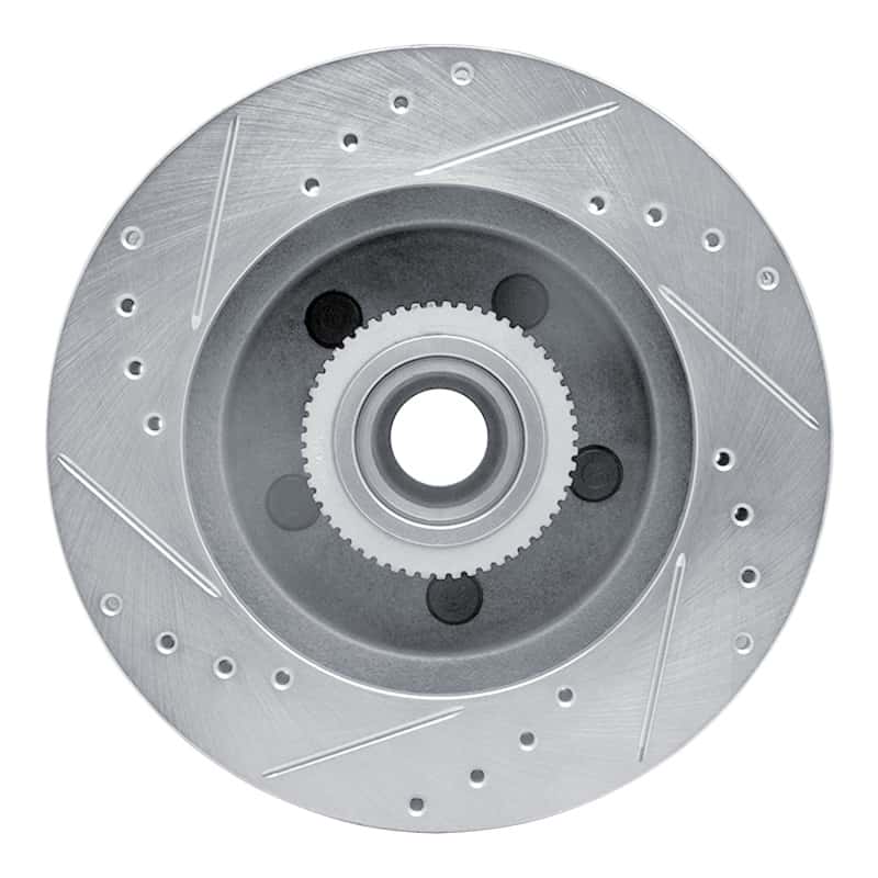 R1 Concepts — R1 1992-2002 Chevrolet Express 1500 Front Right Drilled & Slotted Silver Brake Rotor
R1 Brake Rotor Drill - view 5