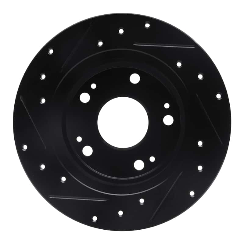 R1 Concepts — R1 03-08 Acura TSX Rear Right Drilled & Slotted Black Brake Rotor
R1 Brake Rotor Drill - view 5
