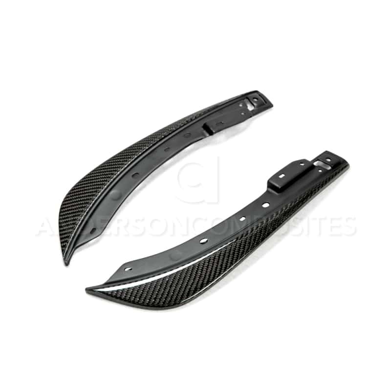 Anderson Composites — Anderson Composites 09-14 Dodge Challenger Front Bumper Canards - view 1