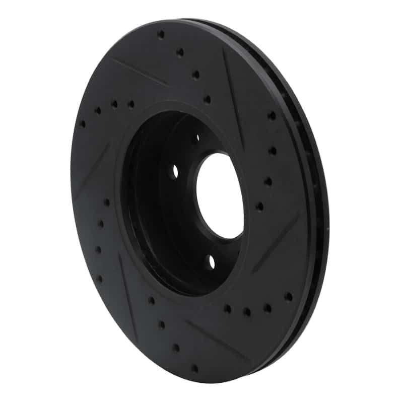 R1 Concepts — R1 93-06 Infiniti G20 Front Left Drilled & Slotted Black Brake Rotor
R1 Brake Rotor Drill - view 4