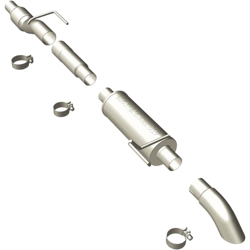 Magnaflow — MagnaFlow 11 Ford F-150 3.5L Turbocharged SS Catback Exhaust w/ 3in SS Turn Down Tip
Cat-Back - view 2