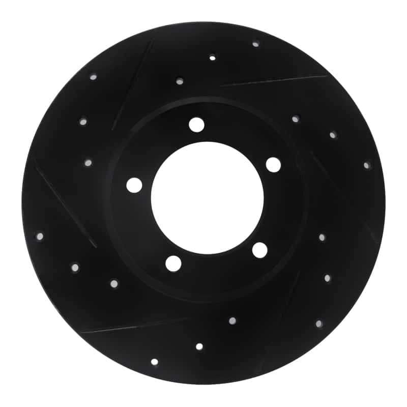 R1 Concepts — R1 75-83 Toyota Pickup Front Left Drilled & Slotted Black Brake Rotor
R1 Brake Rotor Drill - view 1