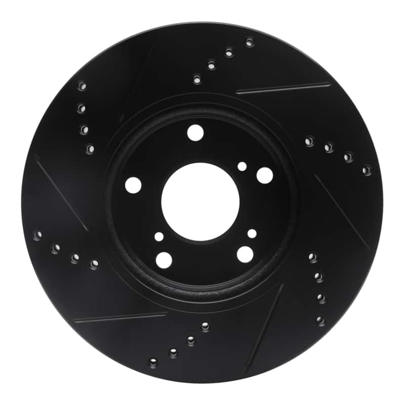 R1 Concepts — R1 2016-2025 Honda Civic Coupe Front Right Drilled & Slotted Black Brake Rotor
R1 Brake Rotor Drill - view 5