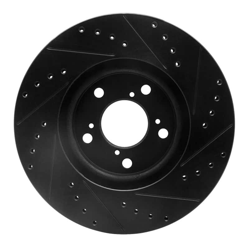 R1 Concepts — R1 06-14 Honda Ridgeline Front Left Drilled & Slotted Black Brake Rotor
R1 Brake Rotor Drill - view 5