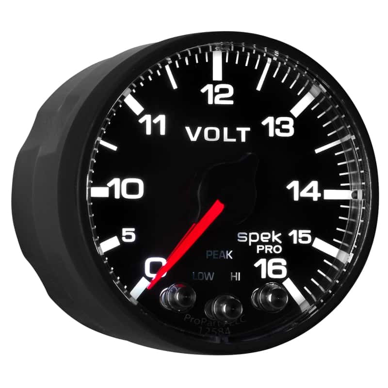 AutoMeter — AutoMeter Gauge Voltmeter 2-1/16in. 16V Stepper Motor W/Peak & Warn Blk/Blk Spek-Pro
GA 2" VOLT BFB SPEK - view 15
