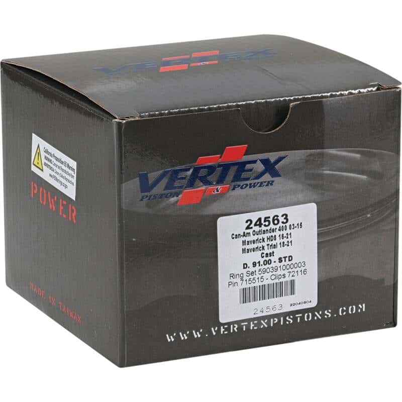 Vertex Pistons — Vertex Piston 2011 Can-Am Commander 800 800cc Cast Replica Piston Kit - view 5
