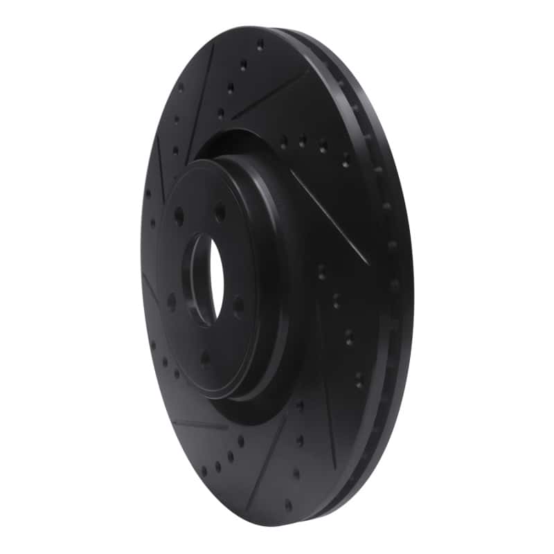 R1 Concepts — R1 14-18 Ford Focus ST Front Left Drilled & Slotted Black Brake Rotor
R1 Brake Rotor Drill - view 2