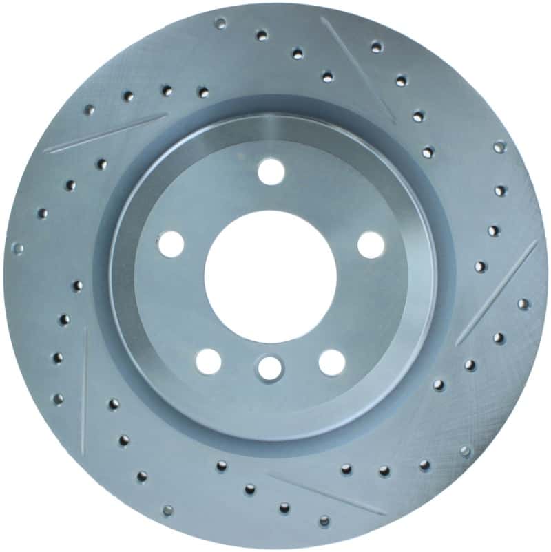 Stoptech — StopTech Select Sport 07-13 BMW 335i Slotted & Drilled Vented Left Rear Brake Rotor
Drill/Slotted Rotor - view 1