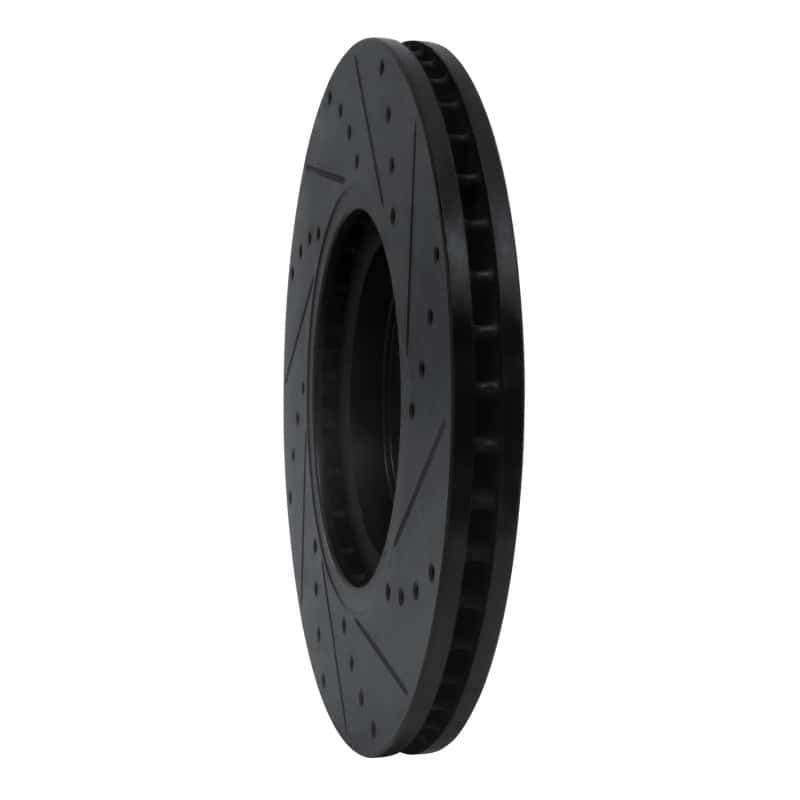 R1 Concepts — R1 07-17 Nissan Juke Front Left Drilled & Slotted Black Brake Rotor
R1 Brake Rotor Drill - view 4