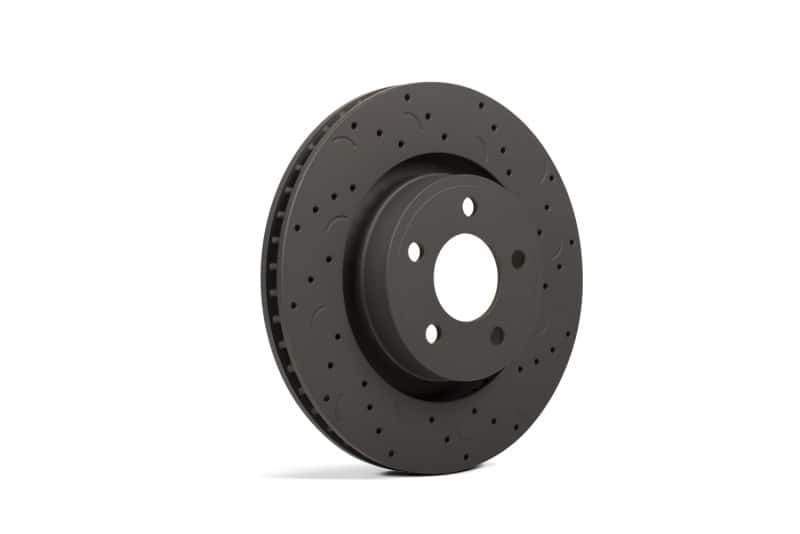 Hawk Performance — Hawk Talon 2006 Subaru Impreza WRX Drilled and Slotted Rear Brake Rotor Set
Disc Brake Rotor - view 3