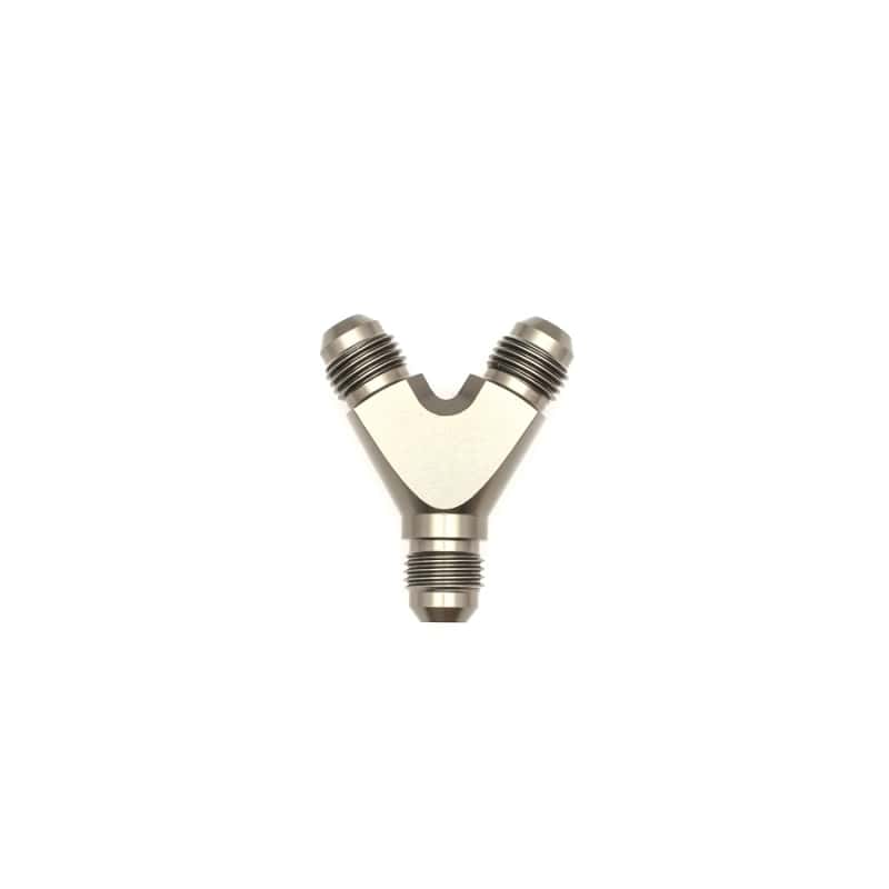 DeatschWerks — DeatschWerks 6AN Male Flare + 6AN Male Flare to 6AN Male Flare Y Block Fitting - view 5