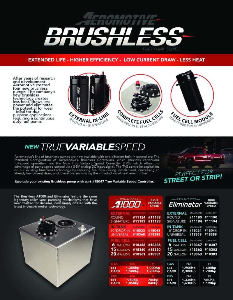 Aeromotive — Aeromotive A1000 Brushless External In-Line Fuel Pump - view 8