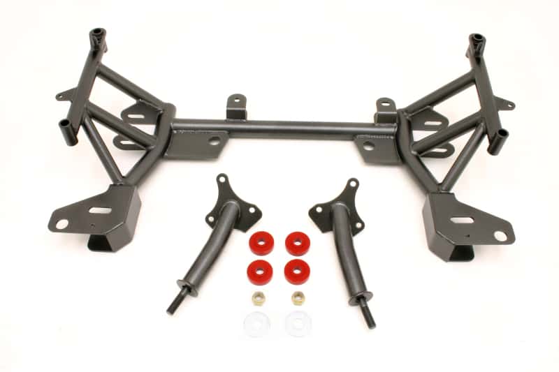 BMR Suspension — BMR 93-02 F-Body K-Member w/ SBC/BBC Motor Mounts and STD. Rack Mounts - Black Hammertone
K-member - view 1