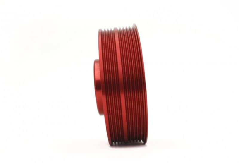Perrin Performance — PERRIN 93-14 Subaru Impreza (Incl. 02-14 WRX) / 04-21 STI Lightened Crank Pulley - Red - view 4