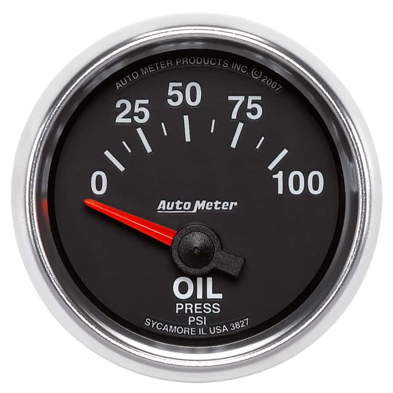 AutoMeter — Autometer GS 0-100 PSI Short Sweep Electronic Oil Pressure Gauge
2-1/16" OIL PRESS, 0 - view 1