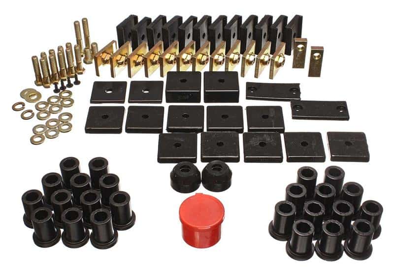 Energy Suspension — Energy Suspension 64-78 Toyota FJ40 Land Cruiser Black Hyper-Flex Master Bushing Set
Master Bushing Kit - view 4