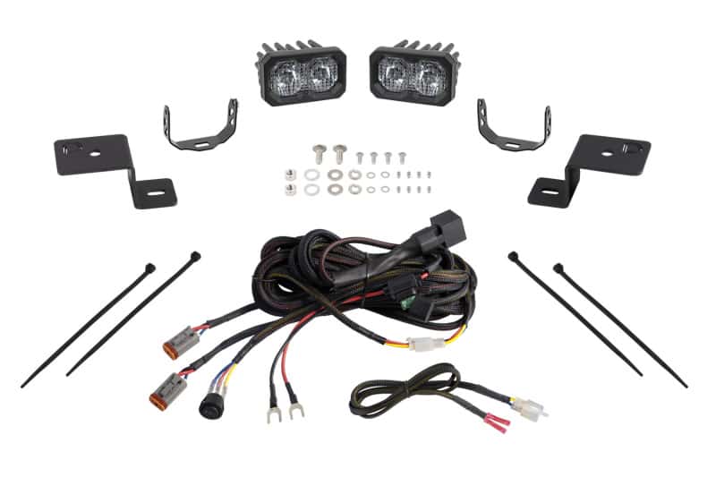 Diode Dynamics — Diode Dynamics 21-22 Ford F-150 SSC2 Stage Series Backlit Ditch Light Kit - Pro White Combo - view 1