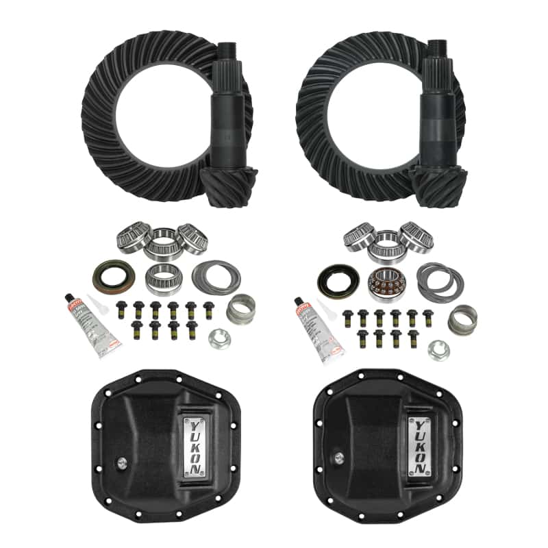 Yukon Gear & Axle — Yukon Gear 18-23 Jeep JL & JT M220 Rear/M210 Front Stage 2 Gear Kit Package 5.38 RATIO w/ F&R Covers
Stage 2 Re-Gear Kit - view 1
