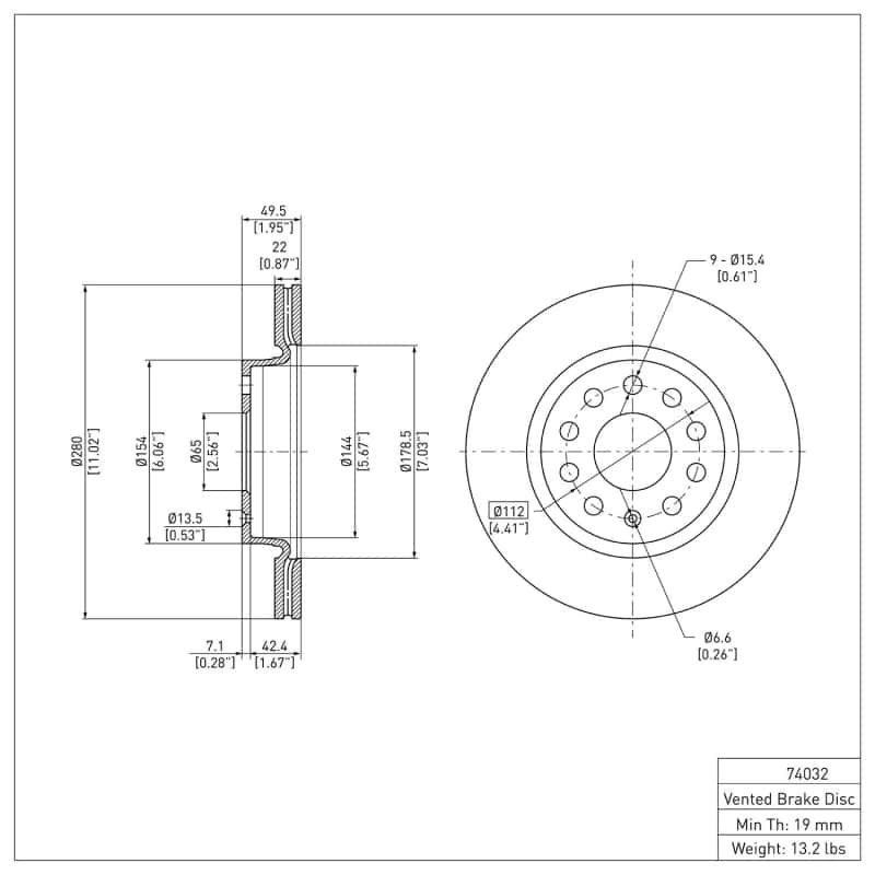 DFC — DFC 05-15 Volkswagen Bora (Mexico)/Jetta Sedan Front GeoSPEC Coated Rotor
DFC Brake Rotor - view 6