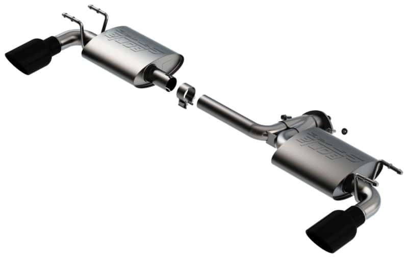 Borla — Borla 19-21 Mazda 3 Hatchback 2.0/2.5L NA S-Type Axle-back Black Chrome Tips
Axle-Back System - view 3
