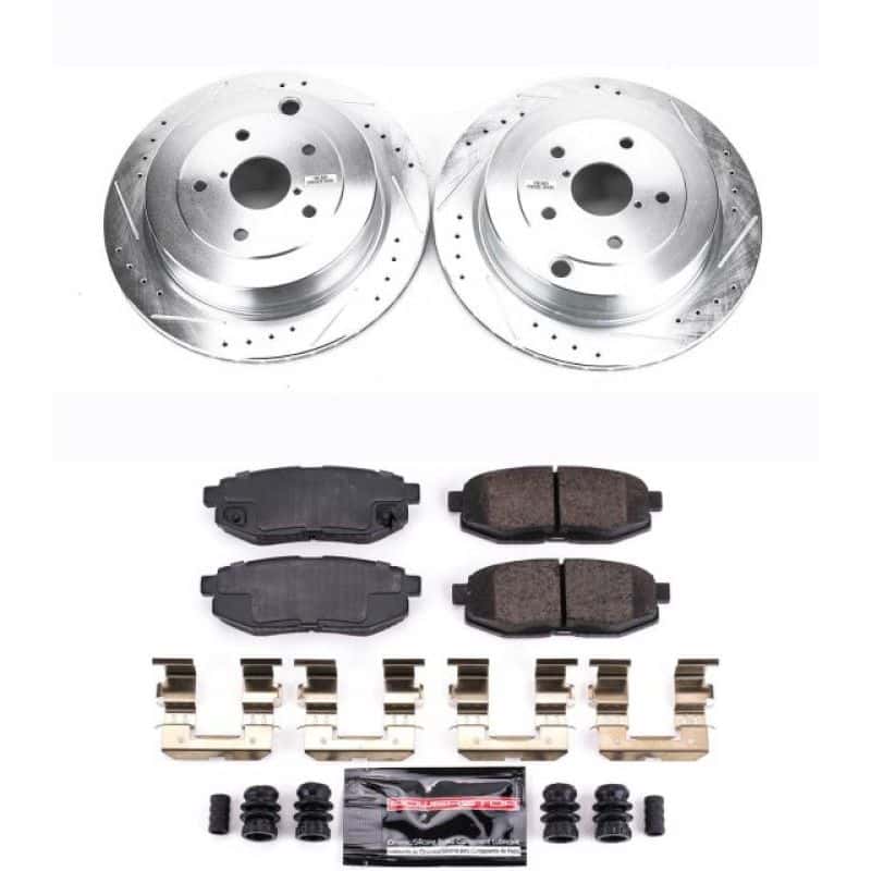 PowerStop — Power Stop 06-07 Subaru B9 Tribeca Rear Z23 Evolution Sport Brake Kit - view 1