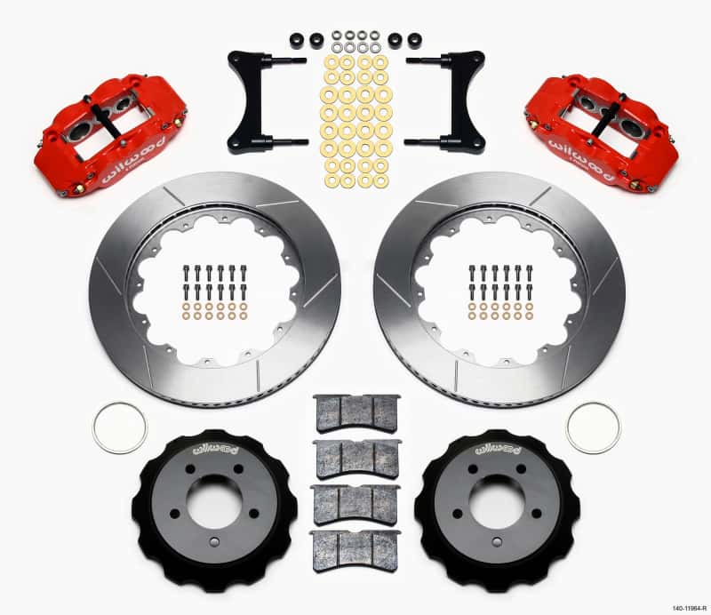 Wilwood — Wilwood Narrow Superlite 6R Front Hat Kit 14.00in Red 93-96 Mazda RX7
BRAKE KIT - view 1