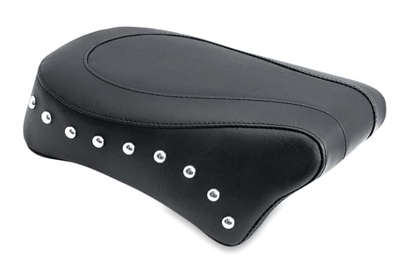 Mustang Motorcycle — Mustang 06-17 Harley Dyna Standard Touring Passenger Seat w/Studs - Black - view 1