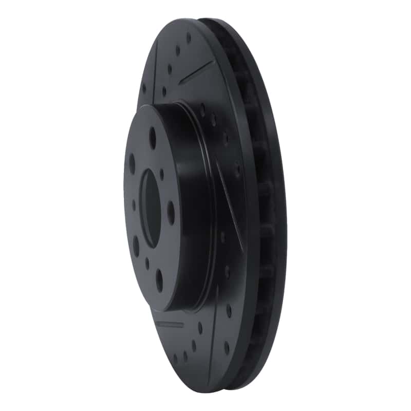 R1 Concepts — R1 87-91 Toyota Camry Front Left Drilled & Slotted Black Brake Rotor
R1 Brake Rotor Drill - view 2