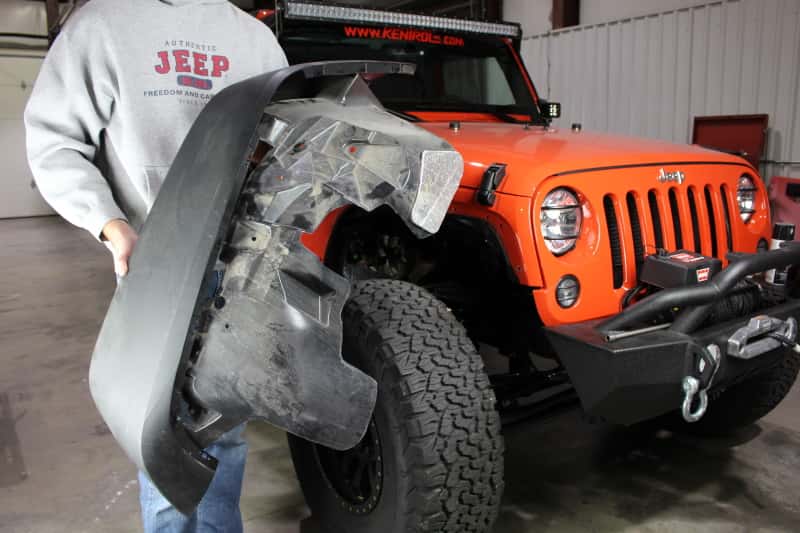 Fishbone Offroad — Fishbone Offroad 07-18 Jeep Wrangler Front/Rear Tube Fenders - Aluminum Blk Txtrd Pwdrcoat(Set Of 4) - view 11