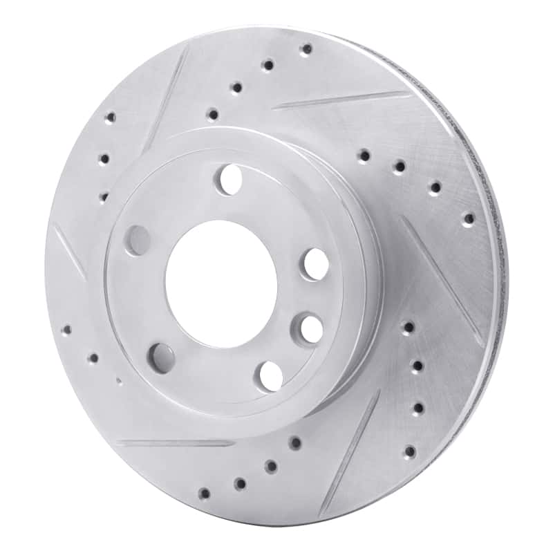 R1 Concepts — R1 92-95 Volkswagen EuroVan Front Left Drilled & Slotted Silver Brake Rotor
R1 Brake Rotor Drill - view 2