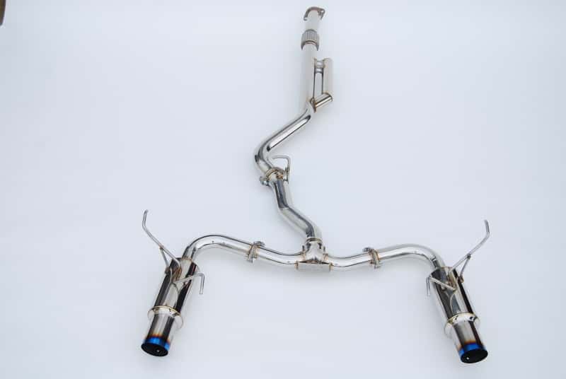 Invidia — Invidia 2022+ Subaru WRX N1 Twin Outlet Single Layer Tip Cat-Back Exhaust - view 3