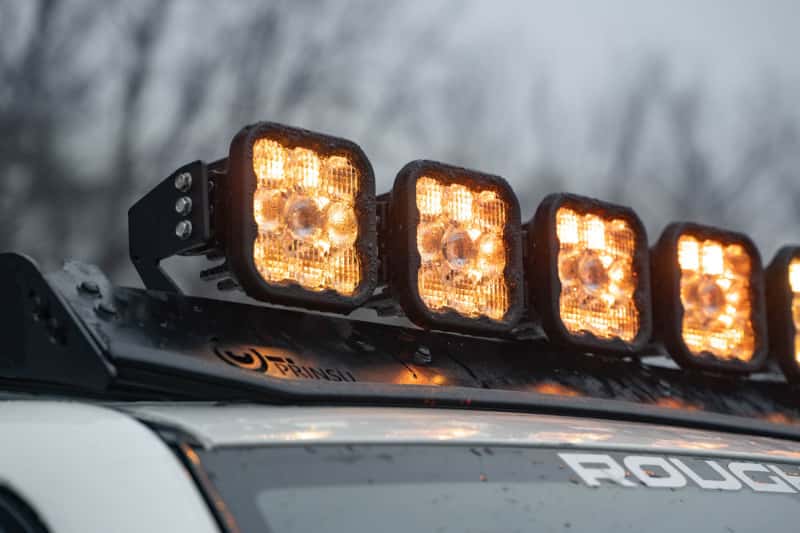 Diode Dynamics — Diode Dynamics Prinsu/Sherpa Roof Racks- SS5 7-Pod CrossLink Mounting Kit - Pro White Combo - view 5