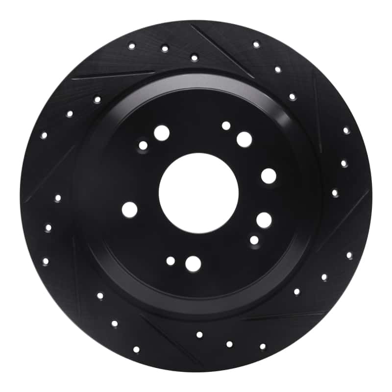R1 Concepts — R1 10-15 Honda Accord Crosstour Rear Right Drilled & Slotted Black Brake Rotor
R1 Brake Rotor Drill - view 1