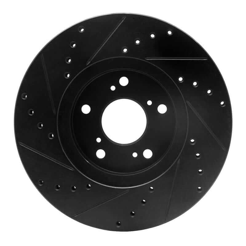 R1 Concepts — R1 04-14 Acura TSX Front Right Drilled & Slotted Black Brake Rotor
R1 Brake Rotor Drill - view 5