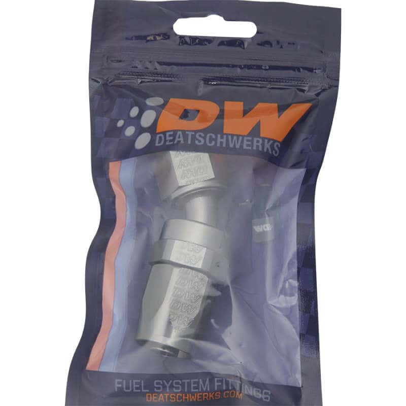 DeatschWerks — DeatschWerks 8AN Female Swivel 30-Degree Hose End CPE - Anodized Titanium - view 1