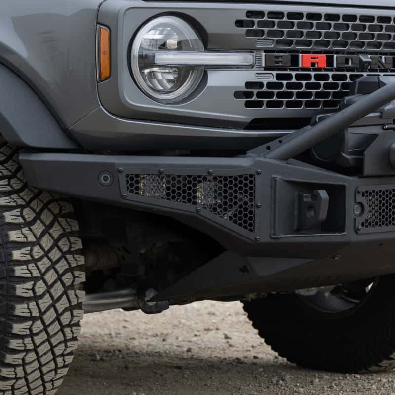 Go Rhino — Go Rhino 21-24 Ford Bronco (2 and 4 Door) Rockline Full Width Bumper w/ Overrider Bar
Rockline Bumper (F) - view 7
