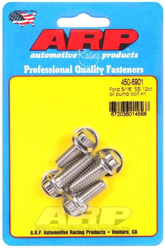 ARP — ARP Ford SS 5/16in 12pt oil pump bolt kit - view 1