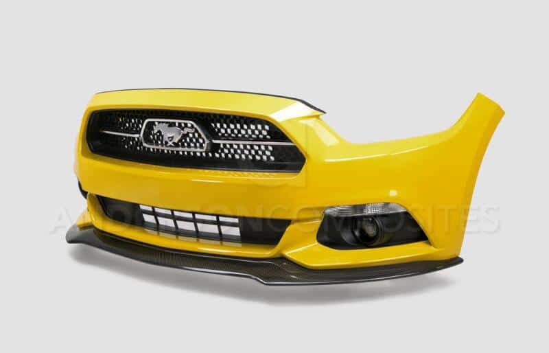 Anderson Composites — Anderson Composites 15-16 Ford Mustang Carbon Fiber Type-AC Front Chin Spoiler - view 2