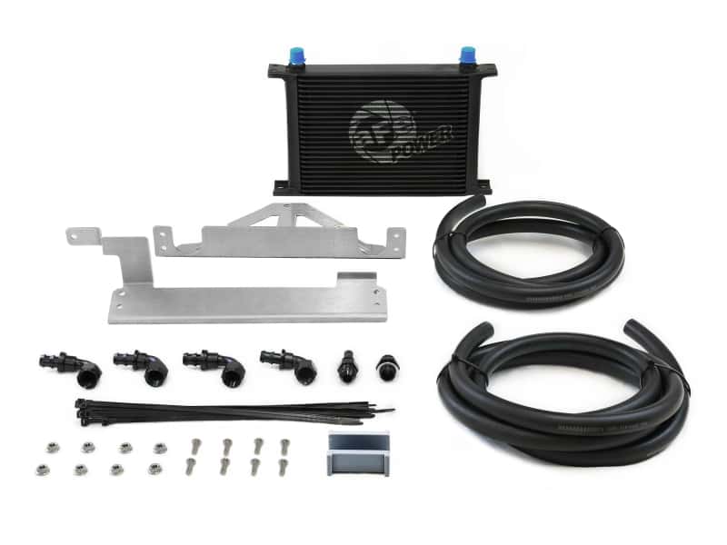 aFe — aFe 15-20 Ford F-150 6R80/10R80 BladeRunner Transmission Oil Cooler Kit
Trans Cooler Kit - view 2