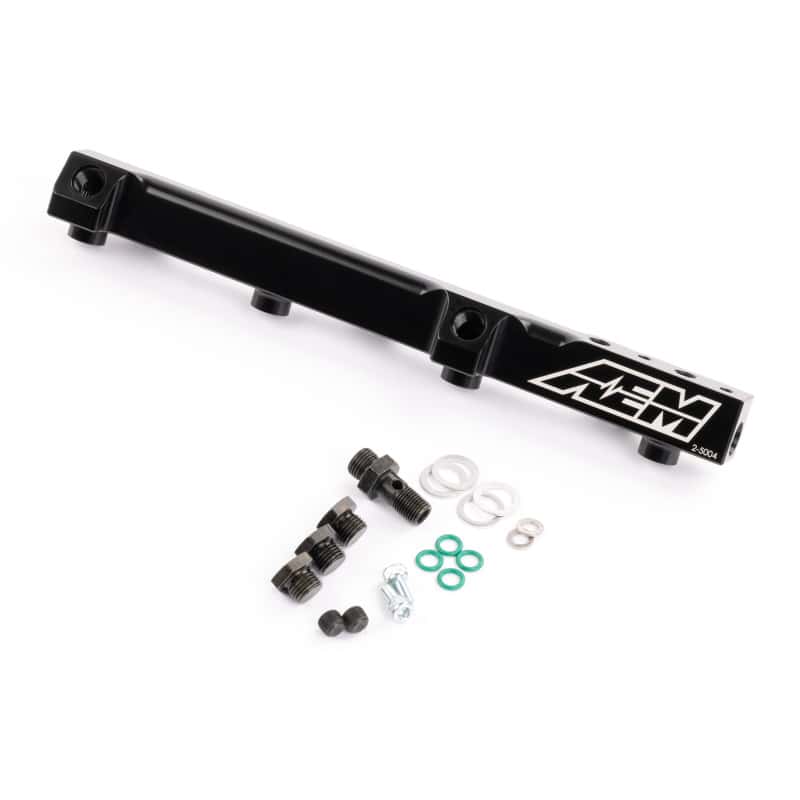 AEM — AEM 90-93 Accord DX/LX/SE/EX & 92-01 Prelude S/Si/Si VTEC Black Fuel Rail
Hi Vol Fuel Rail
Fuel Rail - view 2