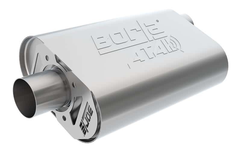 Borla — Borla CrateMuffler SBC Hot 350/383 2.5 inch Offset/Center 14in x 4.35in x 9in Oval Atak Muffler
CrateMuffler
Muffler - view 2