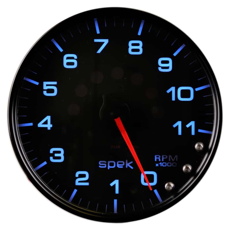 AutoMeter — Autometer Spek-Pro Gauge Tachometer 5in 11K Rpm W/Shift Light & Peak Mem Black/Black
GA 5" 11KRPM BCB SPK - view 4