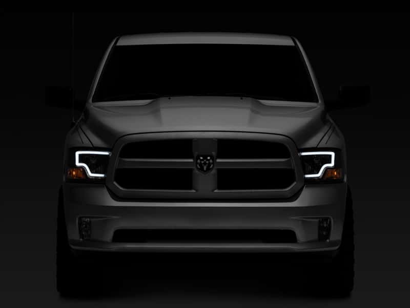 Raxiom — Raxiom 09-18 Dodge RAM 1500 LED Bar Headlights- Black Housing (Clear Lens)
Headlights - view 8