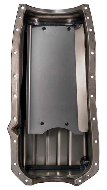Moroso — Moroso 65-Up Oldsmobile V-8 (330-455) Marine Stroker Box Sump Flat Bottom 10qt 7.25in Steel Oil Pan - view 3