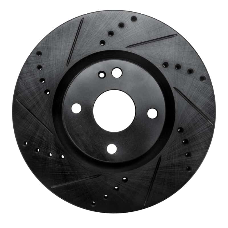 R1 Concepts — R1 16-25 Fiat 124 Spider Front Left Drilled & Slotted Black Brake Rotor
R1 Brake Rotor Drill - view 1