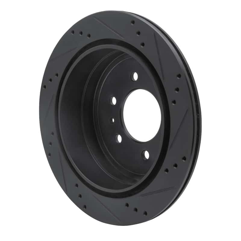 R1 Concepts — R1 04-08 Ford F-150 4WD Front Left Drilled & Slotted Black Brake Rotor
R1 Brake Rotor Drill - view 4