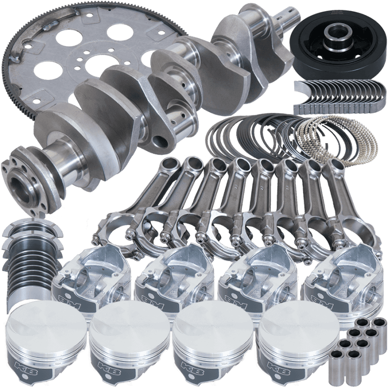 Eagle — Eagle Chevy 454 4.250in Crank 6.385in I-Beam Rods -3cc Flat Top 4.250in Pistons Balanced Assembly
Bal Str & Strip Assy - view 1