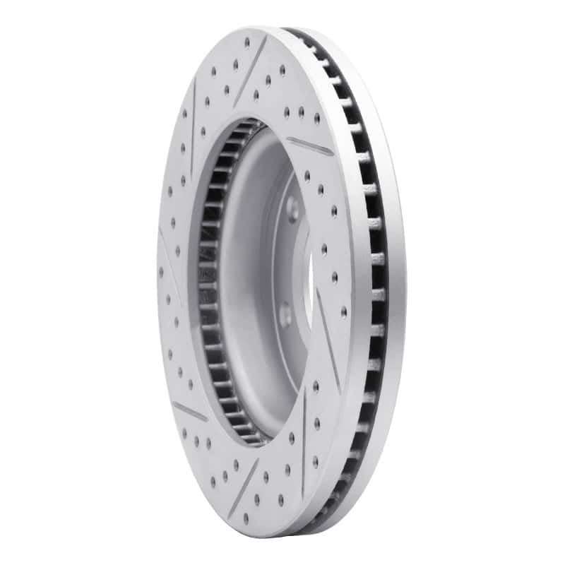 R1 Concepts — R1 19-25 Ford Bronco Front Right Drilled & Slotted Geo-Carbon Rotor - view 4