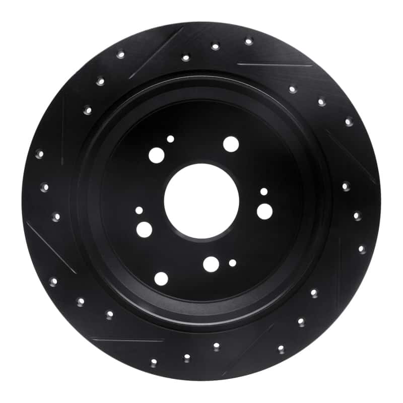 R1 Concepts — R1 05-10 Honda Odyssey Rear Right Drilled & Slotted Black Brake Rotor
R1 Brake Rotor Drill - view 5